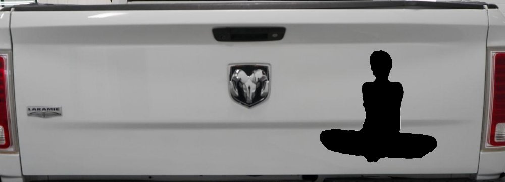 Yoga Pose Car or Truck Window Decal Sticker