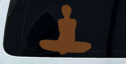 Yoga Pose Car or Truck Window Decal Sticker (Copper)