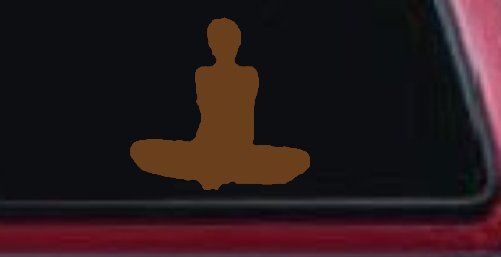 Yoga Pose Car or Truck Window Decal Sticker (Copper)