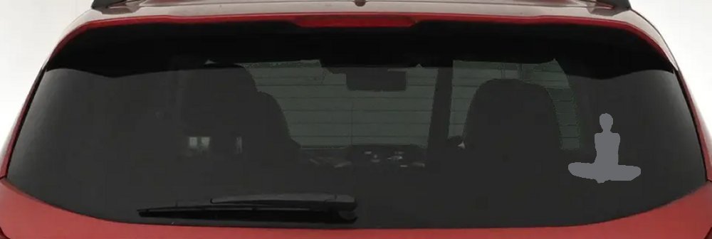 Yoga Pose Car or Truck Window Decal Sticker