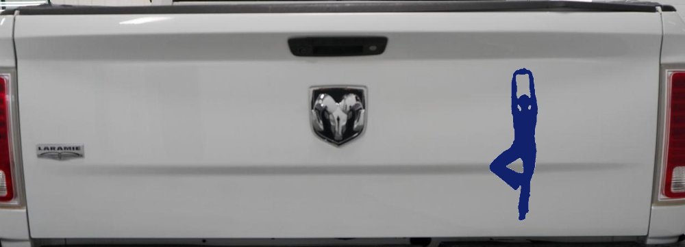 Yoga Pose Car or Truck Window Decal Sticker