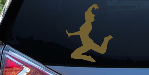 Dancer Car Truck Window Vinyl Decal Sticker Graceful Dance Art (Gold)
