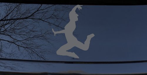 Dancer Car or Truck Window Decal Sticker (Silver)