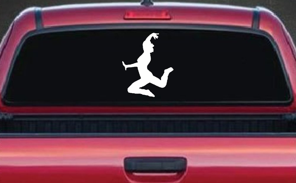 Dancer Car or Truck Window Decal Sticker (White)