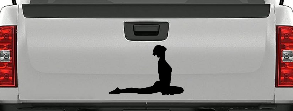 Yoga Pose Car or Truck Window Decal Sticker (Black)