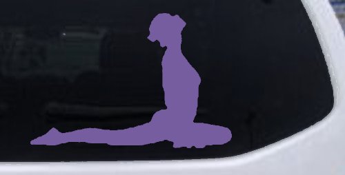Yoga Pose Car or Truck Window Decal Sticker (Purple)