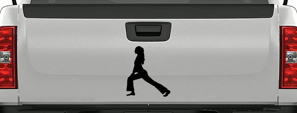Yoga Pose Car or Truck Window Decal Sticker (Black)