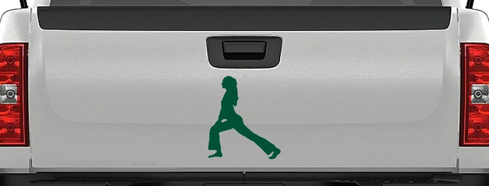 Yoga Pose Car or Truck Window Decal Sticker (Dark Green)