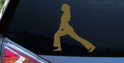 Yoga Pose Car or Truck Window Decal Sticker (Gold)