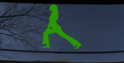 Yoga Pose Car or Truck Window Decal Sticker (Lime)
