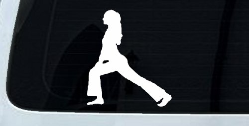 Yoga Pose Decal for Car Truck Window Vinyl Sticker Meditation Om (White)