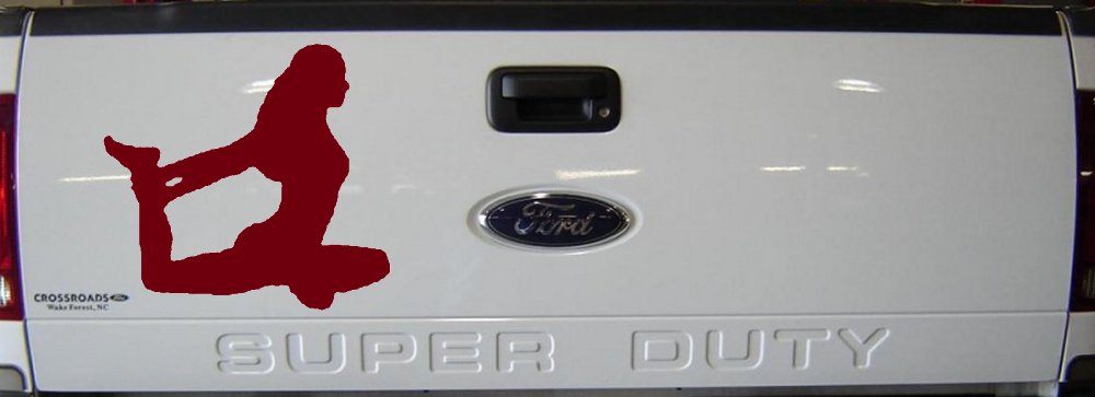 Yoga Pose Decal for Car Truck Windows Vinyl Sticker (Burgundy)