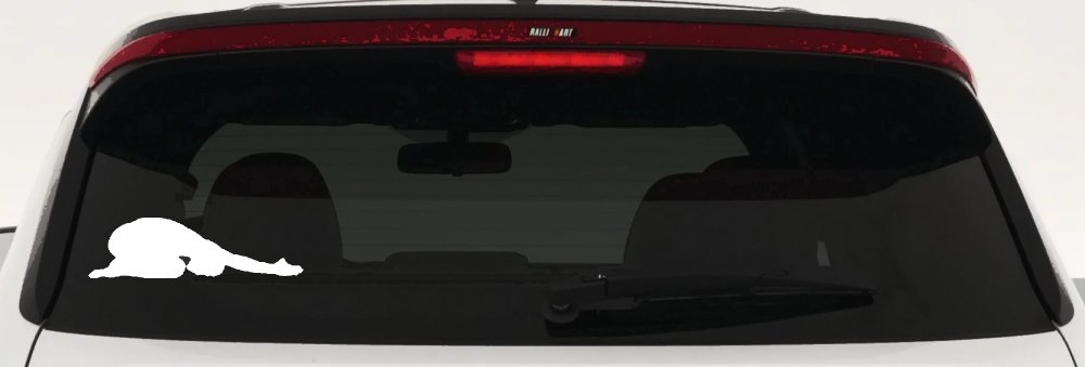 Yoga Pose Car or Truck Window Decal Sticker