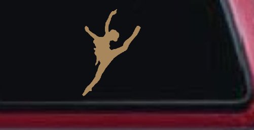 Dancer Car or Truck Window Decal Sticker (Light Brown)