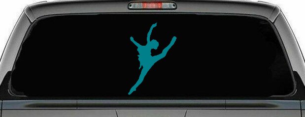 Dancer Car or Truck Window Decal Sticker (Turquoise Blue)