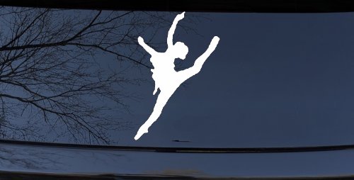Dancer Car or Truck Window Decal Sticker (White)