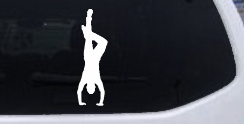 Dancer Hand Stand Car or Truck Window Decal Sticker