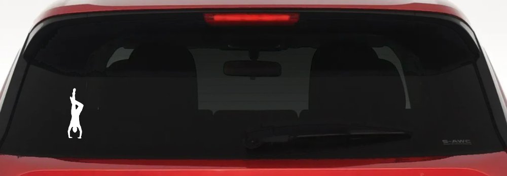 Dancer Hand Stand Car or Truck Window Decal Sticker