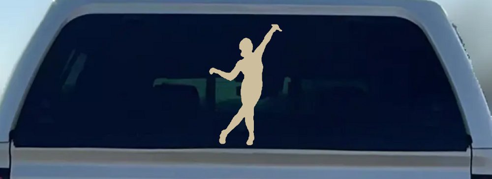 Dancer Car or Truck Window Decal Sticker (Desert Sand)