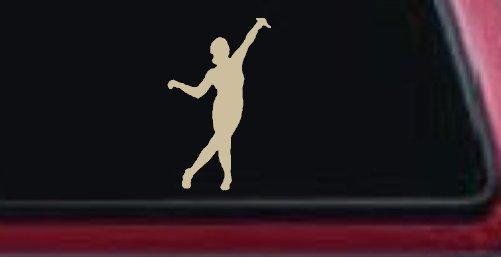 Dancer Car or Truck Window Decal Sticker (Desert Sand)