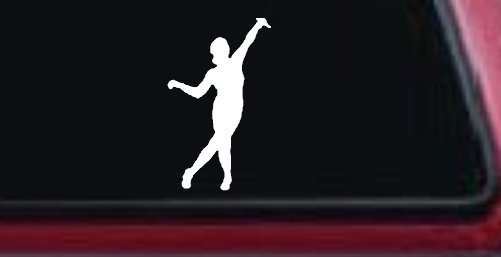 Dancer Car or Truck Window Decal Sticker (White)