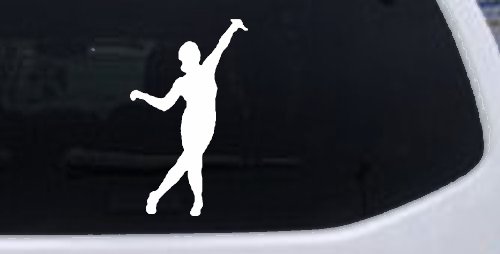 Dancer Car or Truck Window Decal Sticker (White)