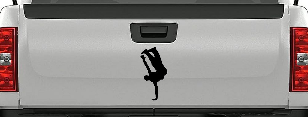 Dancer One Hand Stand Car or Truck Window Decal Sticker (Black)