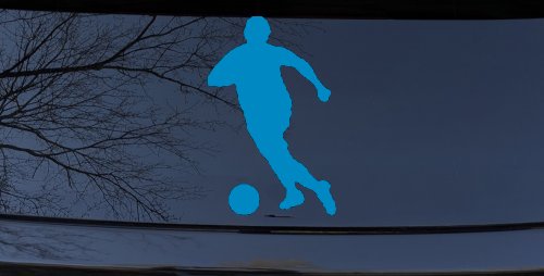 Soccer Player Sports Car or Truck Window Decal Sticker