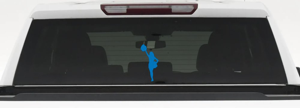 Cheerleader Sports Car or Truck Window Decal Sticker