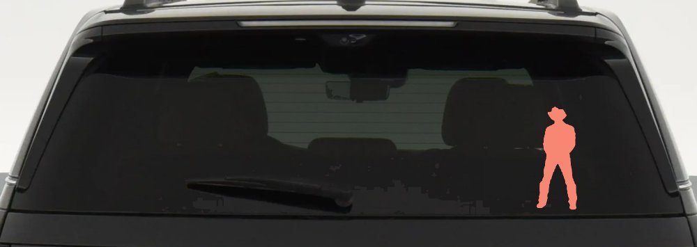 Cowboy Decal Western Car or Truck Window Decal Sticker