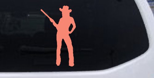 Cowgirl With Gun Western Ranch Car or Truck Window Decal Sticker
