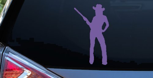 Cowgirl With Gun Western Ranch Car or Truck Window Decal Sticker