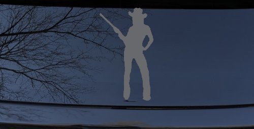 Cowgirl With Gun Western Ranch Car or Truck Window Decal Sticker