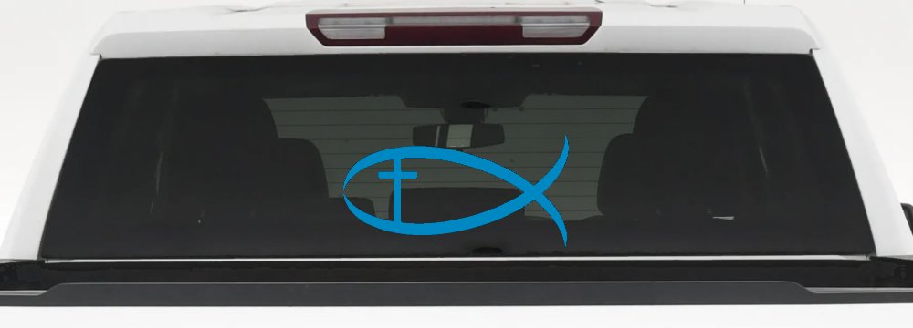 Christian Fish Christian Car or Truck Window Decal Sticker