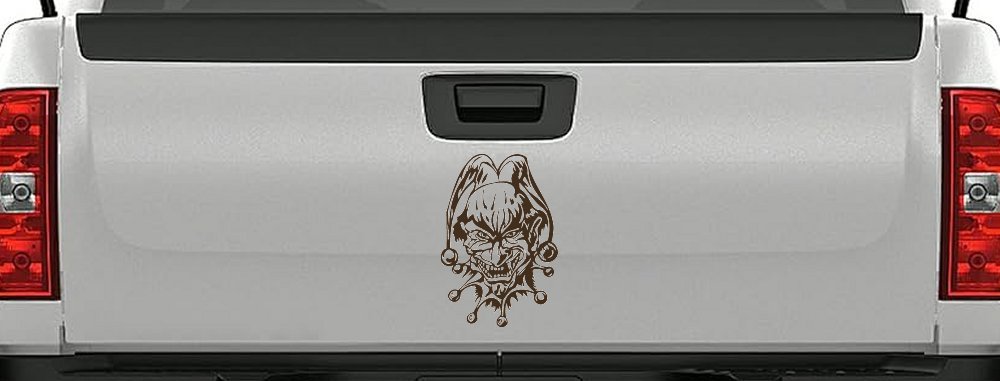 Mean Joker Biker Car or Truck Window Decal Sticker