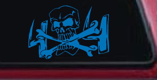 Skull and Cross Bones 4X4 Off Road Car or Truck Window Decal Sticker