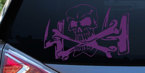Skull and Cross Bones 4X4 Off Road Car or Truck Window Decal Sticker