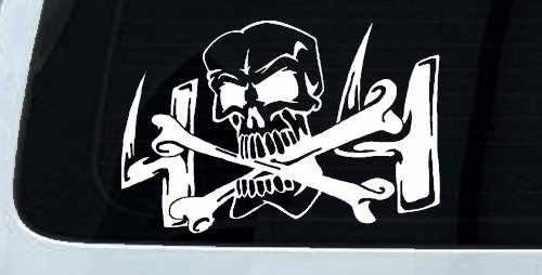 Skull and Cross Bones 4X4 Off Road Car or Truck Window Decal Sticker