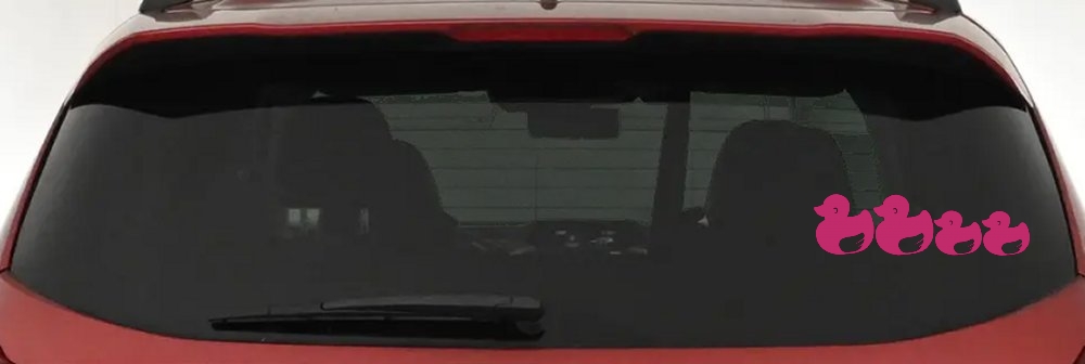 Rubber Duck Family Stick Family Car or Truck Window Decal Sticker
