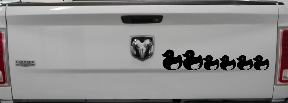 4 Children Rubber Ducky Family Car or Truck Window Decal Sticker