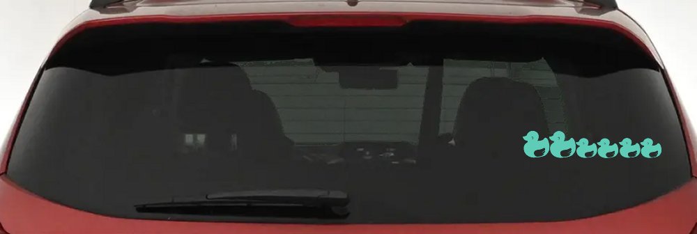 4 Children Rubber Ducky Family Car or Truck Window Decal Sticker