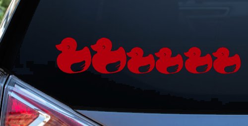 4 Children Rubber Ducky Family Car or Truck Window Decal Sticker