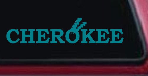Cherokee Native American Indian Text Car or Truck Window Decal Sticker
