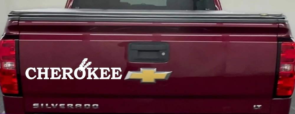 Cherokee Native American Indian Text Car or Truck Window Decal Sticker