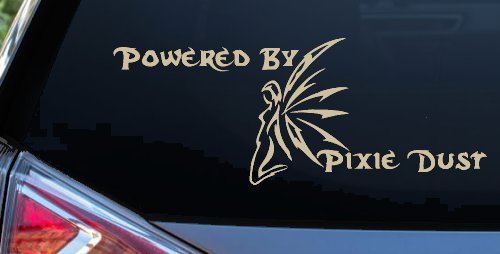 Powered By Pixie Dust Car or Truck Window Decal Sticker