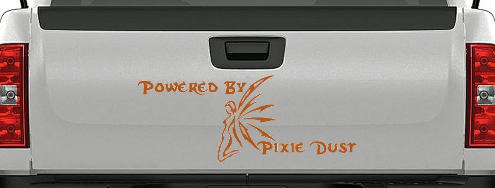 Powered By Pixie Dust Car or Truck Window Decal Sticker