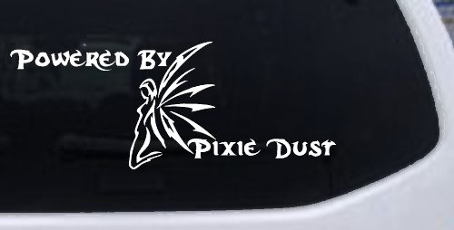 Powered By Pixie Dust Car or Truck Window Decal Sticker