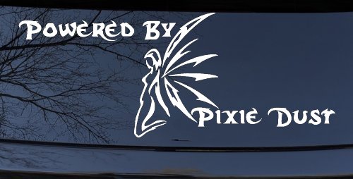 Powered By Pixie Dust Car or Truck Window Decal Sticker