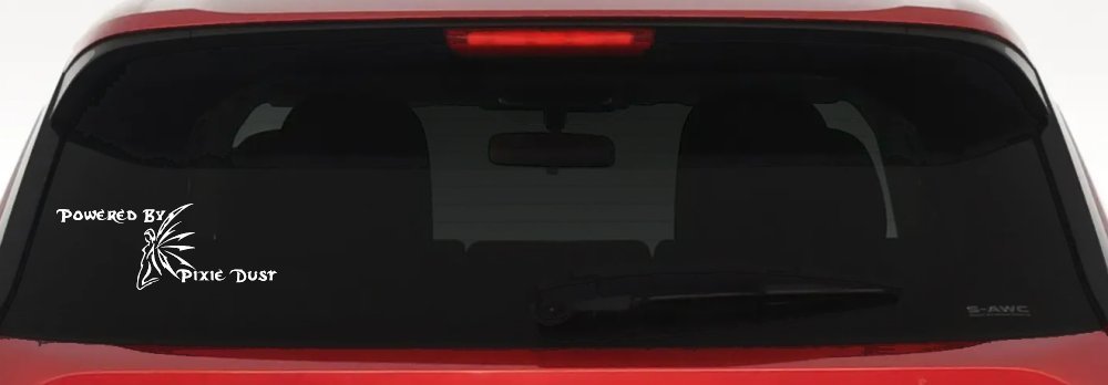 Powered By Pixie Dust Car or Truck Window Decal Sticker