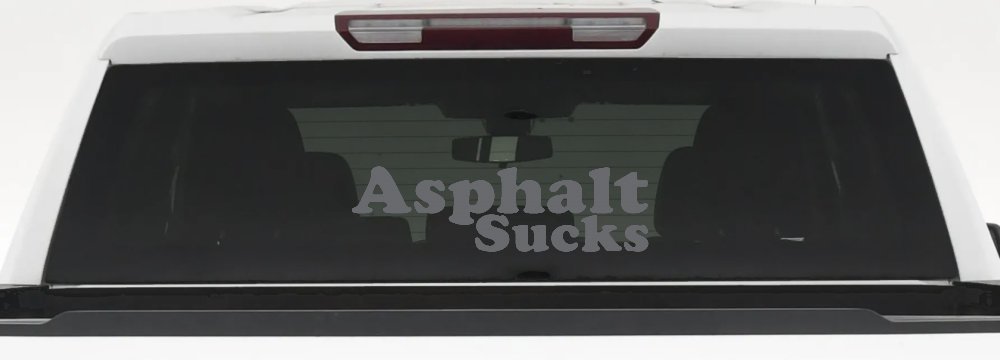 Asphalt Sucks Off Road Car or Truck Window Decal Sticker